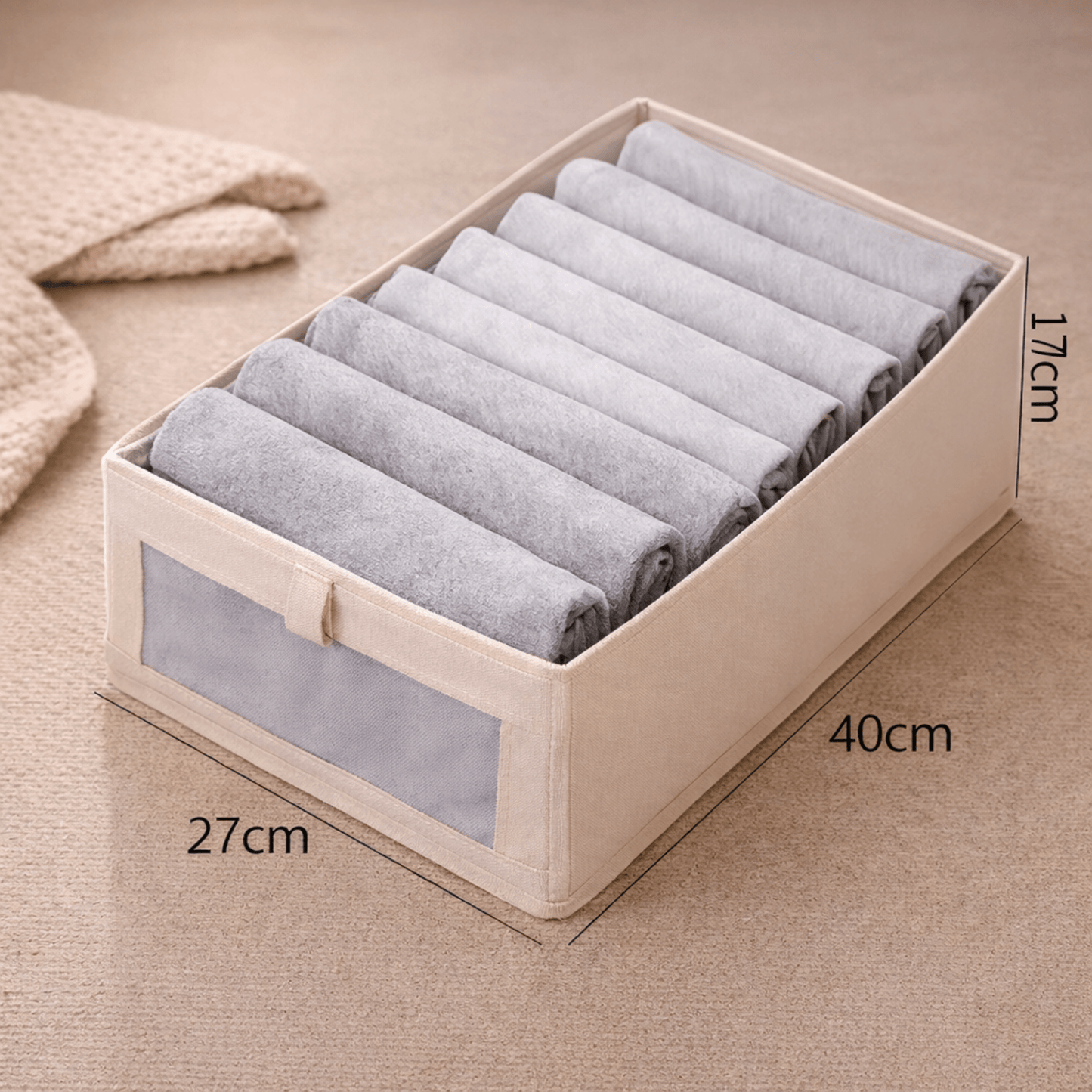 Boîte Rangement Pliable Pantalons – Organisateur Tiroir Dressing – Anti - Plis - Coin De Nuit - Organisateur de rangement