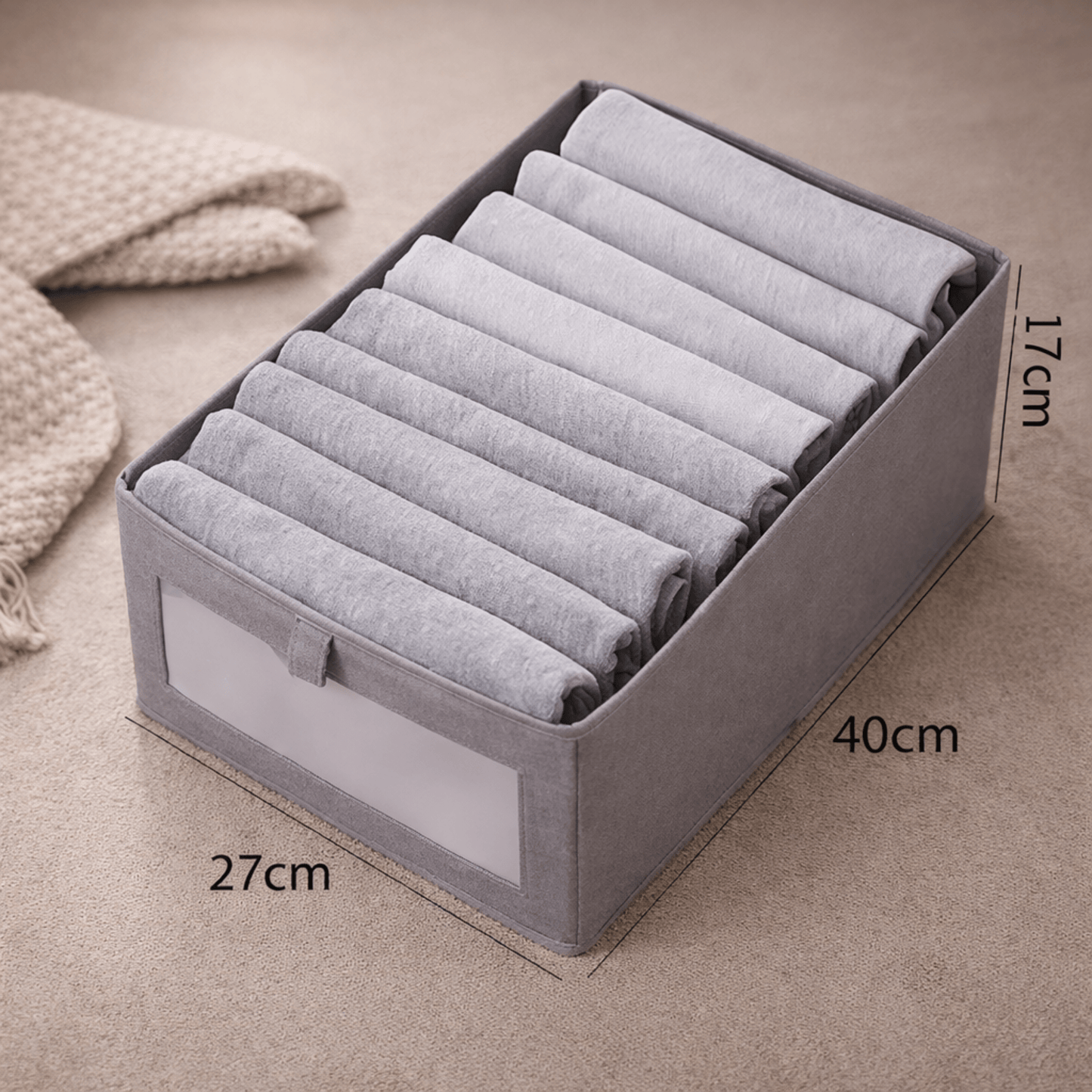 Boîte Rangement Pliable Pantalons – Organisateur Tiroir Dressing – Anti - Plis - Coin De Nuit - Organisateur de rangement