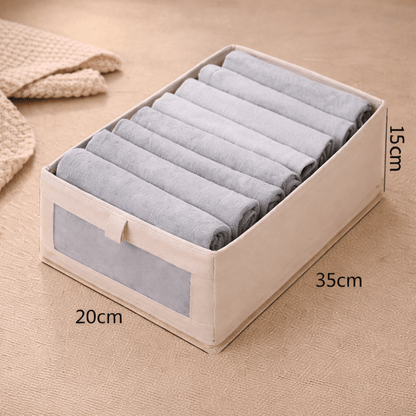 Boîte Rangement Pliable Pantalons – Organisateur Tiroir Dressing – Anti - Plis - Coin De Nuit - Organisateur de rangement