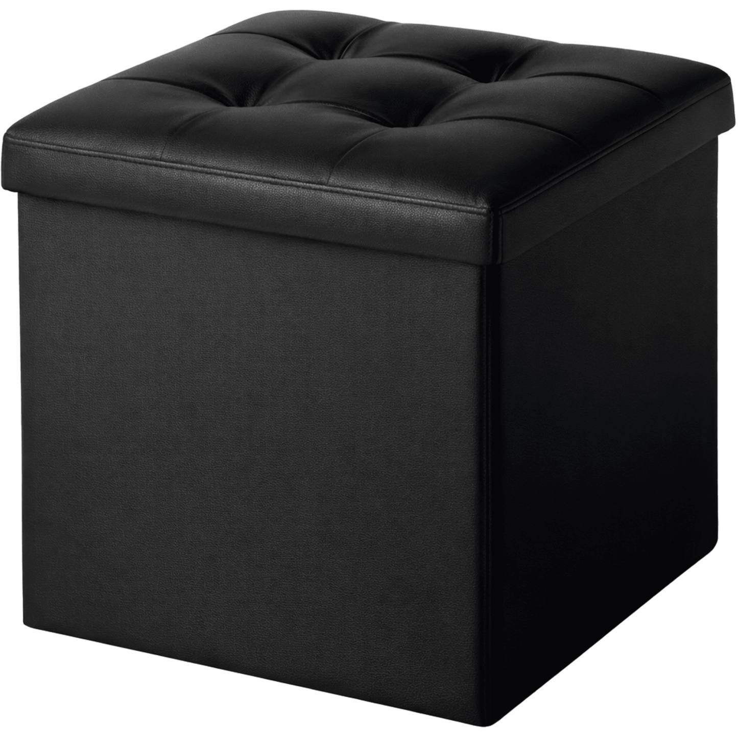 Tabouret Pliant avec Rangement 30x30x30 cm – Assise Rembourrée – Oak & Tea - Coin De Nuit - Tabouret de rangement